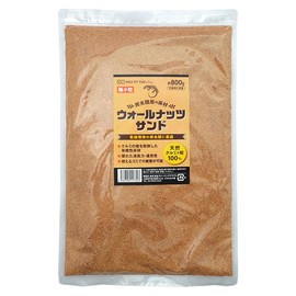 SMILE PET CLUB Walnut Sand, Micrograin, 28.2 oz (800 g), Reptile Flooring Material, Natural Walnut