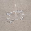 Flax linen like 240 GSM heavy stable shower curtain for