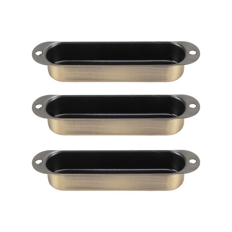 3Pcs Electric Guitar Single Coil Pickup Cover Copper Instrument Accessory