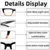 3 Pack Oversized Reading Glasses for Women Blue Light Blocking