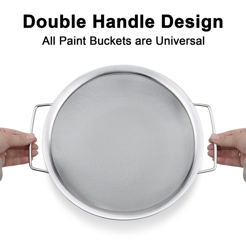 4 Packs Fine Mesh Paint Strainer 60 Mesh Stainless Steel