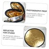 TEHAUX 2Pcs Photography Light Reflector Gold Silver Collapsible Disc for