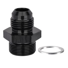 EVIL ENERGY 8AN Male Flare to 7/8-20 Male Carb Carburetor Fuel Inlet Fitting Adapter Aluminum Black