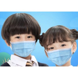 Unbranded [20 PACK] Kids Face Mask Toddler Child Boys Girl Masks Disposal Blue