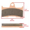 Caltric Brake Pads for Yamaha Grizzly 660 YFM660 Front Rear
