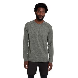 Mountain Warehouse Agra Stripe IsoCool Tee - UPF30 UV Protection Tshirt, Lightweight Shirt, Quick Dry, Highly Wicking, Breathable & Antibacterial Top Dark Khaki XS