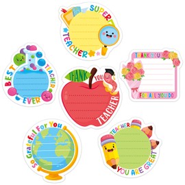 30 Pack Teacher Sticky Notes - 600 Sheets Teacher Notepads for Teacher Appreciation Gifts Colored Sticky Notes Cute Sticky Notes Pads for Teacher Thank You Gifts School Supplies