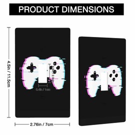 Moslion Video Game Controller Single Toggle Covers Gamer Player 1 Gang Wall Plate Decor Light Switch Covers Bedroom Home Kitchen