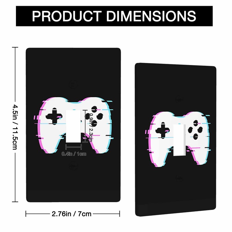 Moslion Video Game Controller Single Toggle Covers Gamer Player 1