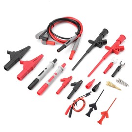 Test Leads Interchangeable Multimeter Accessories Tester Set with Crocodile Clips 24 Pieces