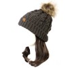 Wrapables® Winter Warm Cable Knit Infinity Scarf and Faux Fur