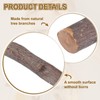 sourcing map 30Pcs 7.8" Natural Wood Log Sticks, 0.2" to