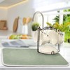 Dish Drying Mat 18x24 For Kitchen Counter Sage Green Absorbent