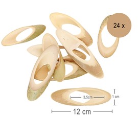 Chaks Napkin Holder Oval Wood Pack of 24 Party Decoration Wedding Birthday