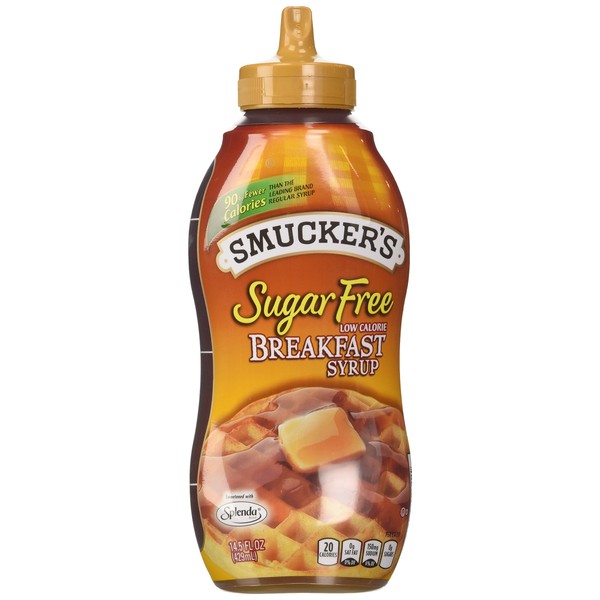 Smuckers Sugar Free Breakfast Syrup, 14.5 Oz (Pack of 2)