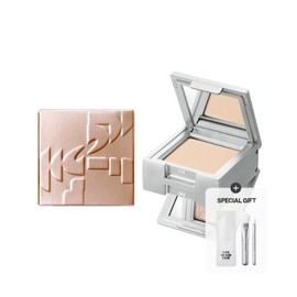 TWO SLASH FOUR Strobing Face Cube + Mini Touch Up Brush Set 3ea, Color:02 Purple