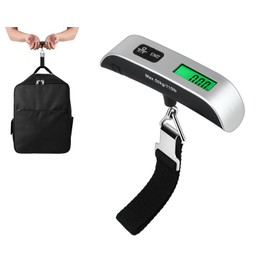 YCConcept Luggage Weight Scale Portable Digital Suitcase Scale for Travel Handheld Scale with Temperature Sensor, 110 lb/50 kg, Battery Included