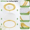10 Inch LED Flush Mount Ceiling Light, Gold Kitchen Lighting