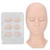 Eyelash Extension Mannequin Head with 3 Pairs Removable Eyelids,Eyelash Mannequin