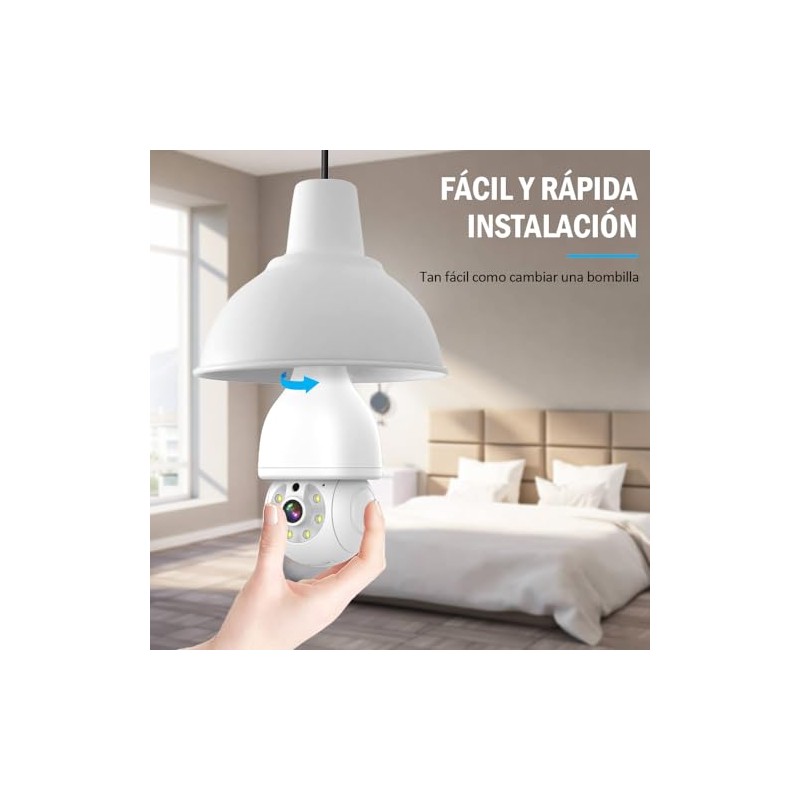 E T EASYTAO Q17 Cámara Foco WiFi 2MP 360° 2PCS