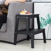 HOUCHICS Wooden Step Stool for Adults with 400lb, Wood Step