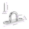 JOIKIT 20 PCS M5 Pad Eye Plate, Stainless Steel Staple