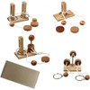 Brain teaser puzzle wooden threading rope loop puzzle luban lock