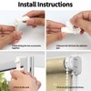 RAFIYU Pack of 8 Clamp Holders for Klemmfix Roller Blind