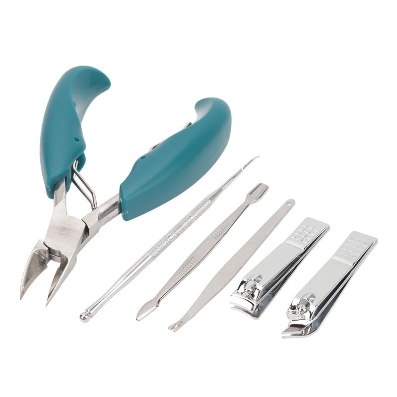 7pcs Nail Clippers Set Dead Skin Fork Paronychia Forceps Nail