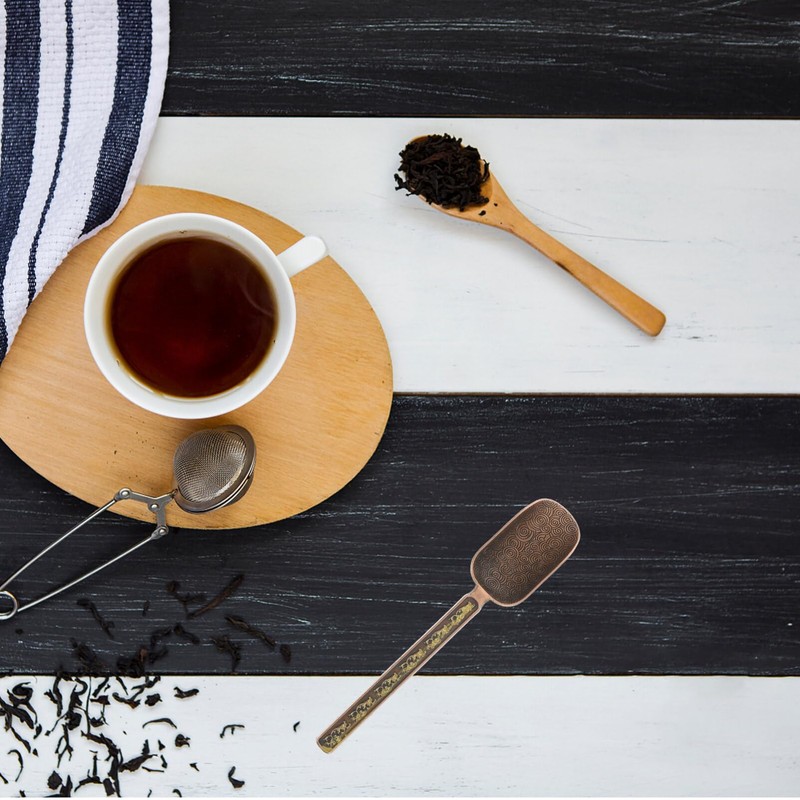 BESTONZON Tea Scoops Vintage Filling Scoop Spice Scoop Coffee Spoon