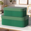 Decorative Storage Boxes Cardboard Organizer Set of 2 for Home
