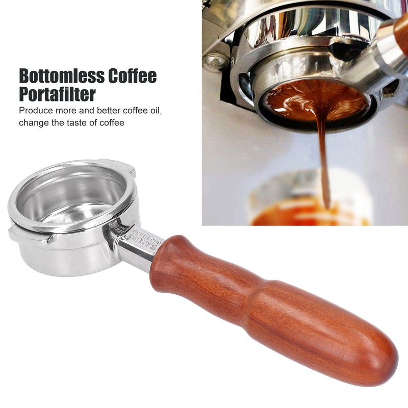 Bottomless Portafilter 304 Stainless Steel Coffee Filter Holder for La