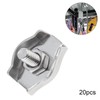 Smgda Wire Clips, 20 Pieces, Fixing Brackets, Rope, Stainless Steel,