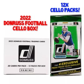2022 Donruss Football JUMBO FAT PACK CELLO 12x Pack Box! 48 Parallels! HOT!