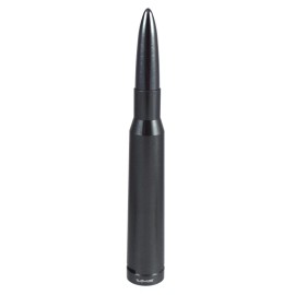 V M S RACING Anti-Theft Gunmetal 50 Caliber Bullet Stubby Antenna 5.5" Fits 07 19 GMC Chevy