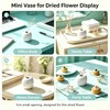 White Small Spherical Ceramic Bud Vase