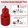 Blueshyhall 2PCS Brake Proportioning Valve Bleeder Tool Red, GM Brake