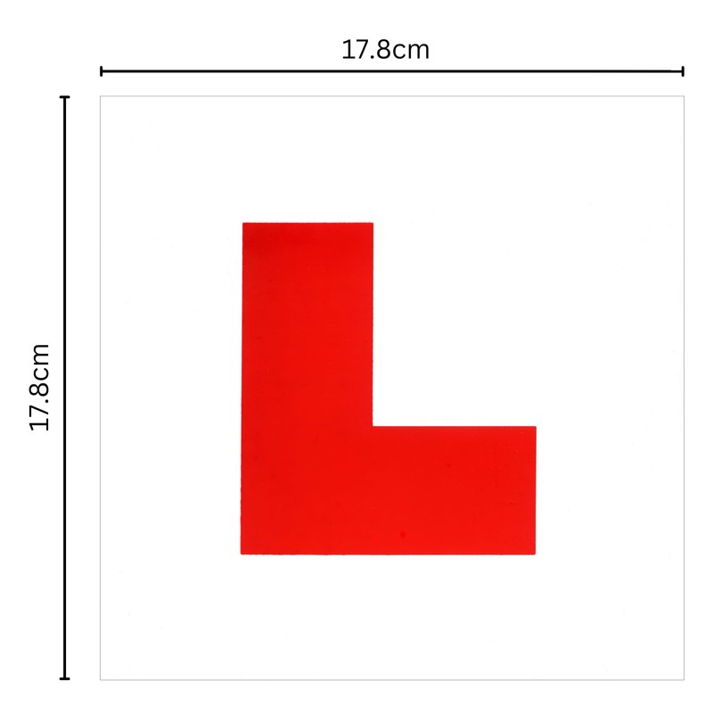 EVOGES Magnetic L Plates for Learner Drivers, Reusable, Easy to