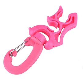 Tbest Diving Hose Holder,Scuba Diving Hose Holder Clip, Scuba Diving Double BCD Hose Holder Clip Regulator Retainer Buckle Hook replacement for Dive Snorkeling(Pink)