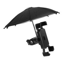 PACKOVE 1 Set Adjustable Motorcycle Phone Mount with Umbrella Shockproof Holder for Electric Scooter Lightweight Weather Resistant Compatible with Various Bikes Stylish Design