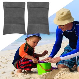 Sand Removal Bag | Reusable Beach Travel Mitt,Set of 2 Portable Outdoor Accessories, Cleaning Tool for Vacation, Family Outing
