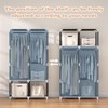 VTRIN Portable Closet Wardrobe Closet for Hanging Clothes with 4