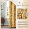 NDDYCU Mustard Yellow Cotton Floral Shower Curtain,Vintage Anthropologie Shower Curtains
