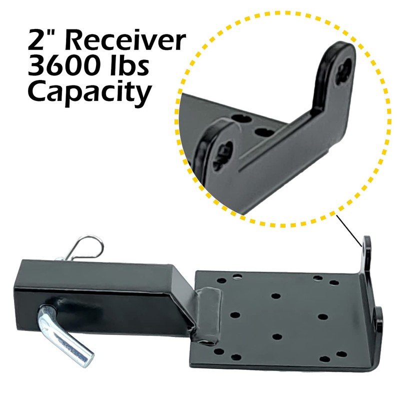 MaxxHaul 50688 Universal Hitch Winch Mount for ATV UTV and
