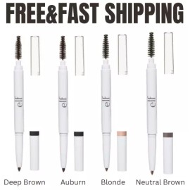 e.l.f. Instant Lift Brow Pencil, Dual-Sided, Precise, Fine Tip, Shapes, Defines. - Deep Brown