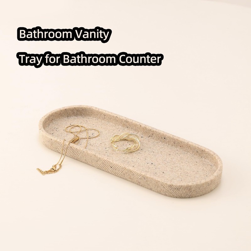 Bathroom Accessories Set, Bathroom Organizer Countertop, Soap Dispenser and Toothbrush