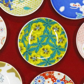 Stylish Kutani Ware Aoi Yoshidaya Plate, Ceramic, Small Plate, Serving Plate, Japanese Tableware