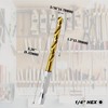 3/16" Hex Shank Titanium HSS Twist Drill Bits, 10PCS by