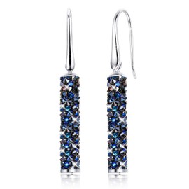 KALVICA 925 Sterling Silver Drop Earrings for Women,Hypoallergenic Dangle Errings with Cubic Zirconia Lightweight Jewellery for Wedding