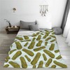 Pickle Cucumbers Throw Blanket Soft Bed Blankets Lightweight Cozy Plush